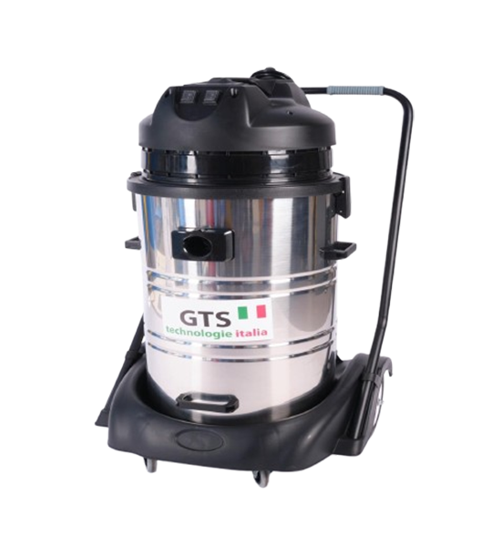 ASPIRATEUR 2 MOTEUR NOIR 80L